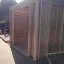 Apex Building HVAC and security shed