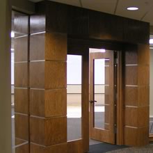 Custom-built entry door