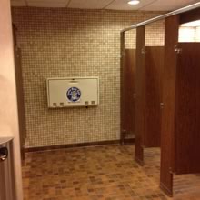 Commercial restroom remodel: Before
